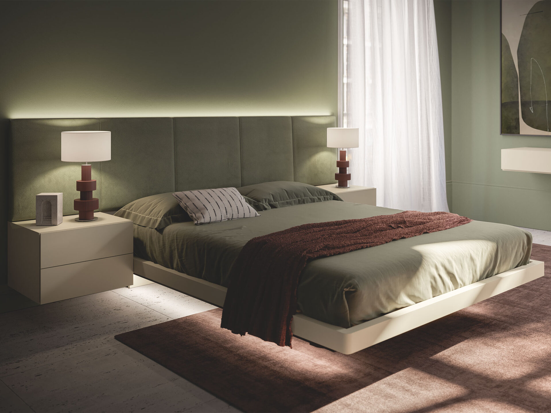 letti di design - letto sospeso