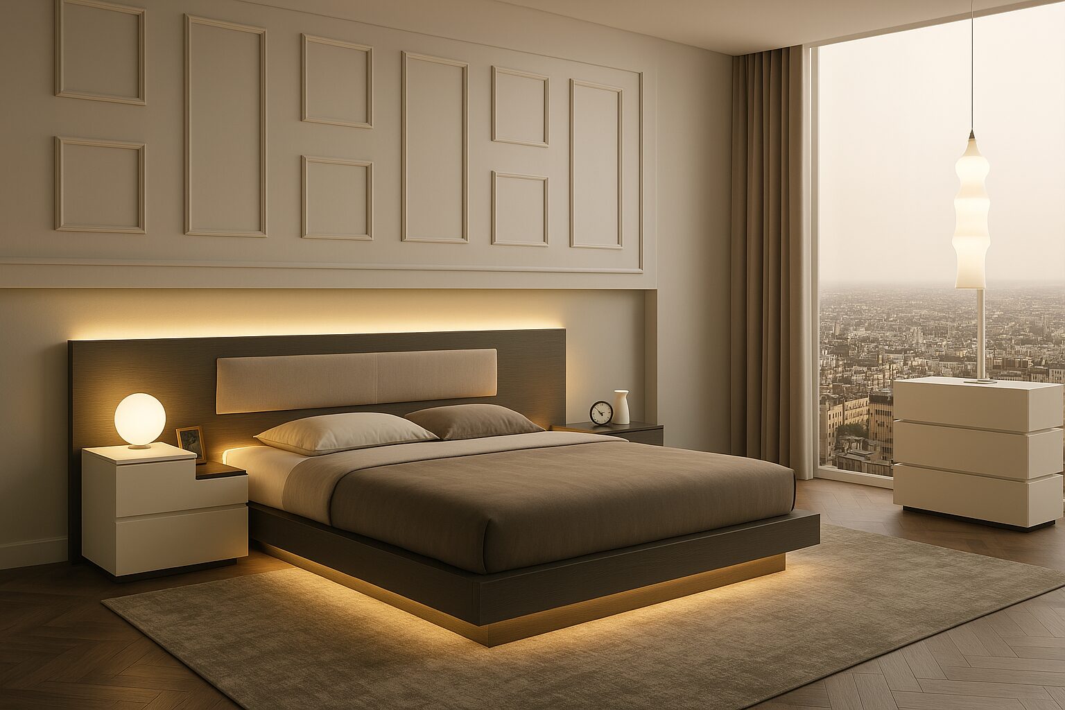 letti di design - illuminazione integrata