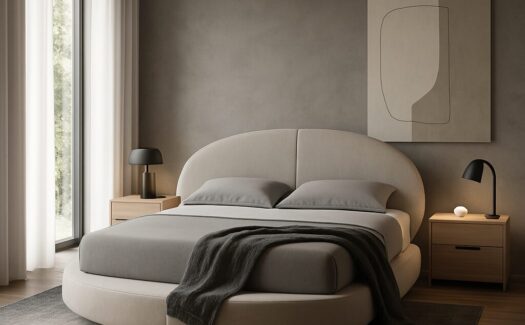 letti di design - letto rotondo